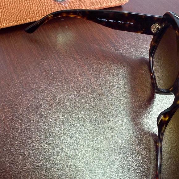 Tory Burch Tortoise Sunglasses with Orange Case